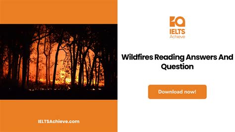 Wildfires Reading Answers And Question