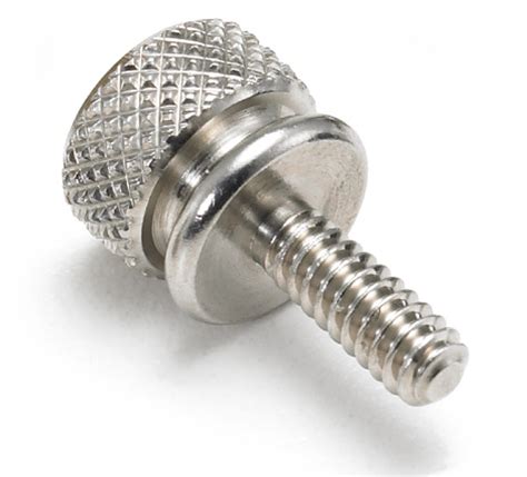 #10-32x1/2" Knurled Washer Face Thumb Screws, Aluminum (100/Bulk Pkg.) | AFT Fasteners