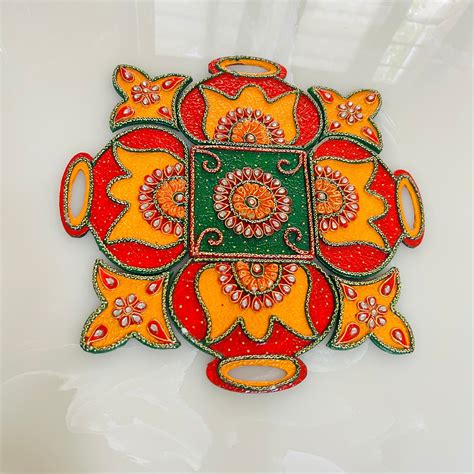 Rangoli Designs Wooden Rangoli for Entryways Decor Diwali - Etsy