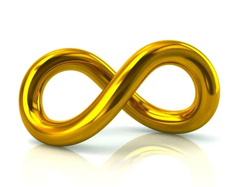 3D Golden Infinity Symbol — Stock Photo © georgios #1395201