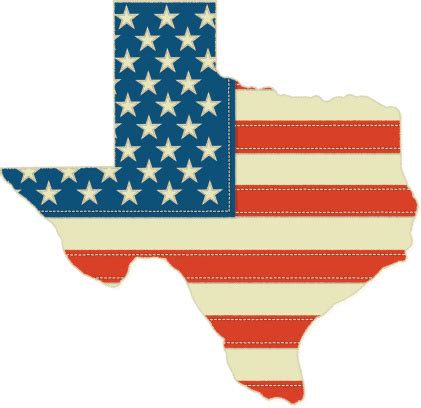 American Flag In Texas State Shape Stock Illustration - Download Image ...