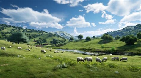 Premium Photo | Rolling Hills Landscape in the Countryside