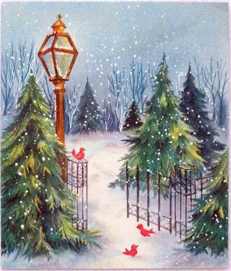 Watercolor Christmas Scenes at PaintingValley.com | Explore collection of Watercolor Christmas ...