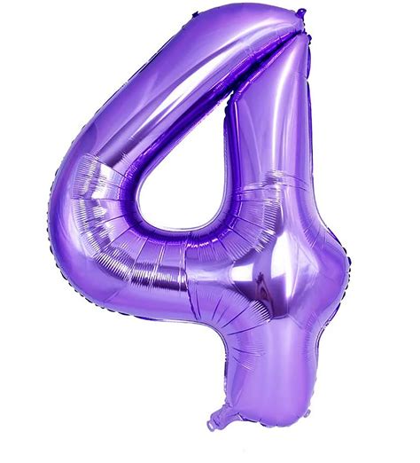 Purple Number Balloon 40 Inch Purple Balloon Purple - Etsy