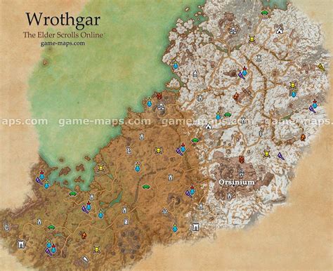 Wrothgar zone map. Orsinium City. It is the homeland of the Orcs. Added with the Orsinium DLC ...