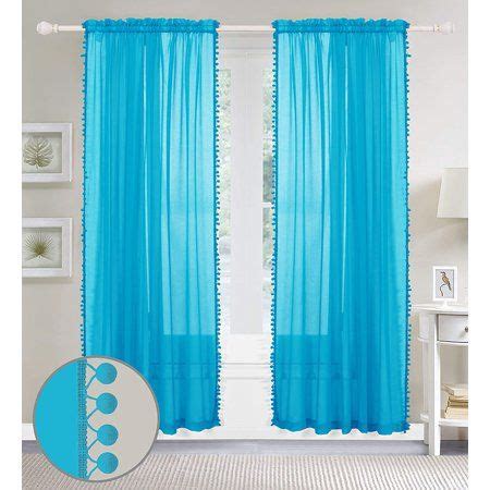 These versatile Tassleed Sheer Curtains can be used for any room and will compliment any decor ...