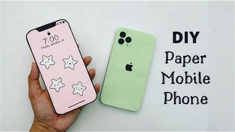 DIY Paper iPhone and Mobile Phone Craft