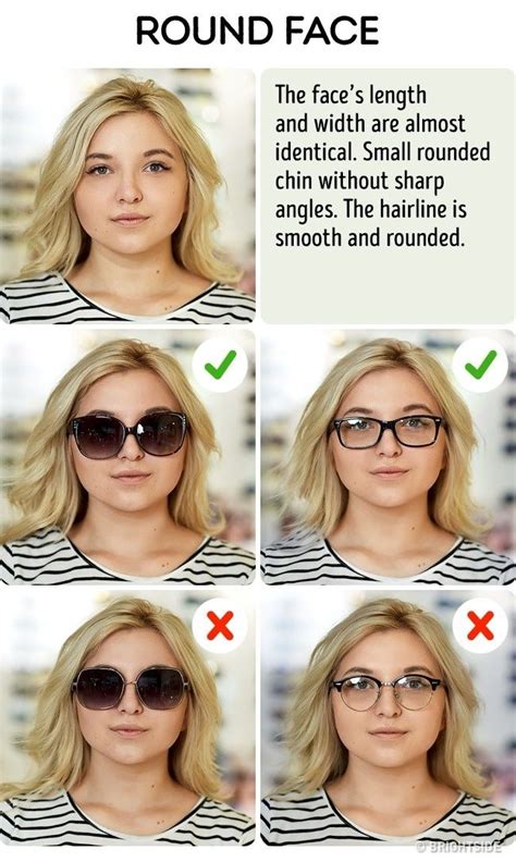 How to Pick the Perfect Sunglasses for Your Face Type | Glasses for round faces, Glasses for ...