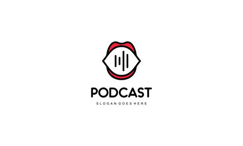 Creative podcast logo design vector 23000097 Vector Art at Vecteezy