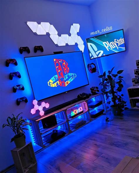 Best Gaming Entertainment Centers & TV Stand Setup Ideas | Gridfiti | Game room decor, Boys game ...