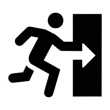 Exit, leave, out, Icon design, icon vector, icon, exit icon, indicator ...