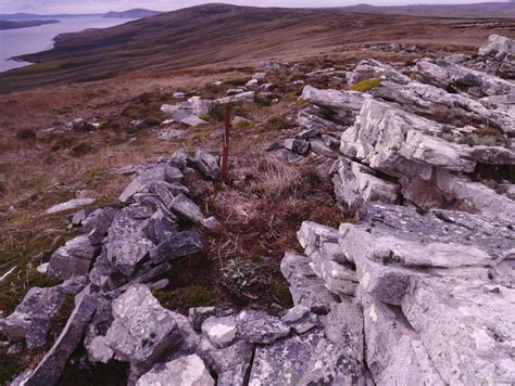 British sangar on summit of Verde Mountains, Fanning Head and entrance... | Download Scientific ...