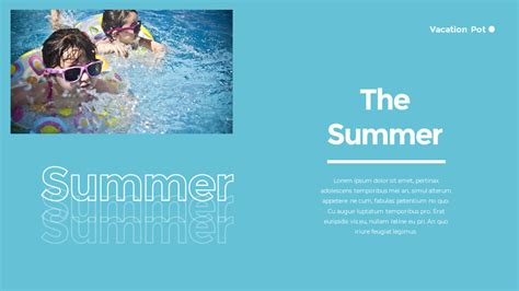 Summer Vacation PowerPoint Templates for Presentation