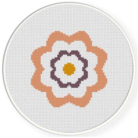 1 Simple Flower Cross Stitch Pattern – Daily Cross Stitch