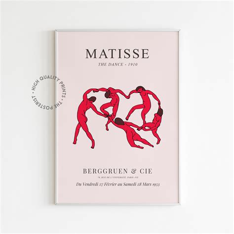 Henri Matisse the Dance Print Exhibition Poster Home Wall Decor - Etsy