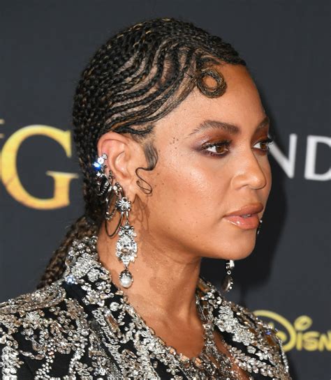 Beyoncé Wears Swirling Cornrows and Pin Curls to ‘The Lion King ...