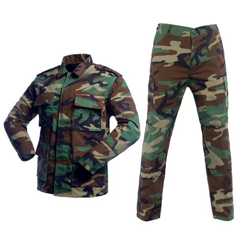 China Hot Selling Bdu Woodland Camo Military Uniform Ripstop Camouflage Fabric Bdu Tactical ...