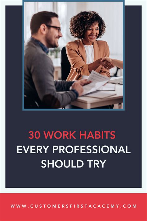 30 Essential Work Habits for a Successful Career - CustomersFirst Academy