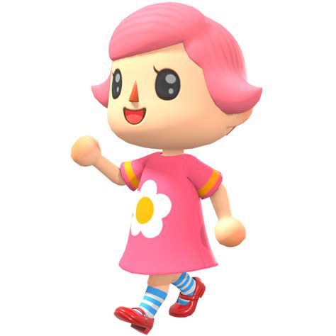 Animal Crossing Villager girl render by SuperMarioCarlos on DeviantArt