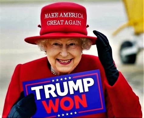 Queen Elizabeth wears maga hat Memes - Imgflip