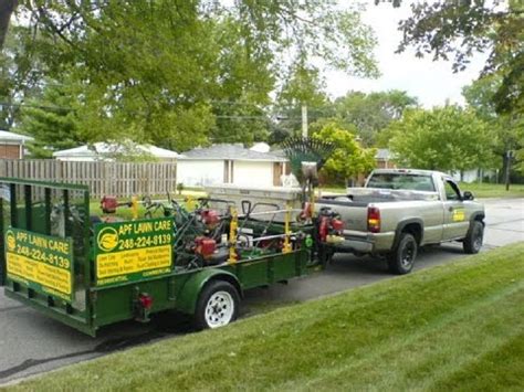 Lawn Service Trailer Setup | Doovi