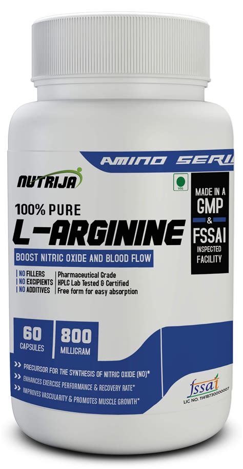 Buy L-Arginine Capsules in India | NutriJa™ Supplement Store