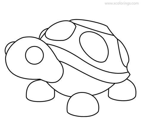 Roblox Adopt Me Coloring Pages Turtle - XColorings.com