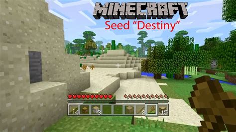 Minecraft Xbox 360 Seeds - "Destiny" Part 1 - YouTube