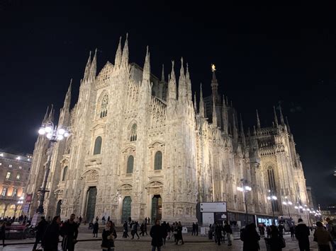 Milan Cathedral At Night