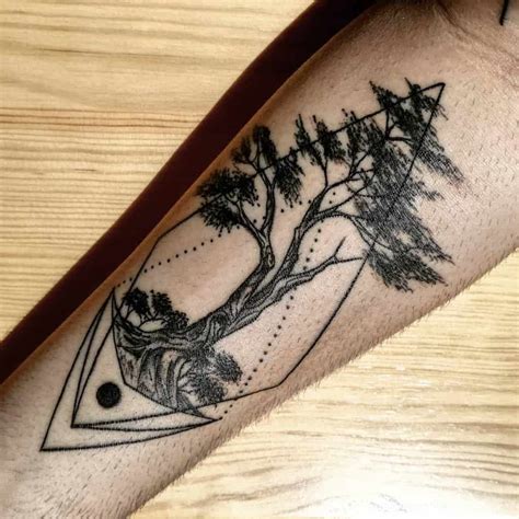 Top 75+ Best Tree Silhouette Tattoo Ideas - [2021 Inspiration Guide]