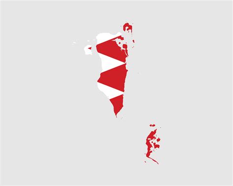 Bahrain Map Flag. Map of Bahrain with country flag. Vector illustration. 26422818 Vector Art at ...