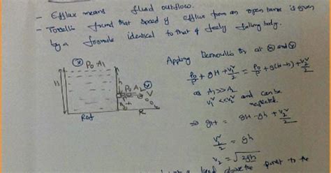 Velocity of Efflux and Venturi Meter | IIT JEE and NEET Physics