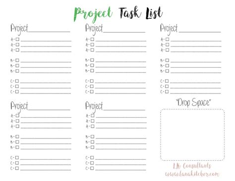 Three Free Worksheets for Prioritization — Lana Kitcher | LK ...