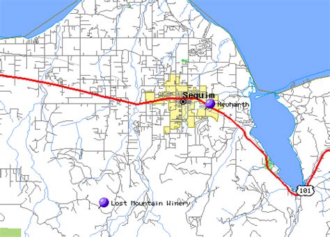 Sequim Washington Map