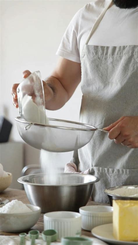 A Person Sifting Flour · Free Stock Video
