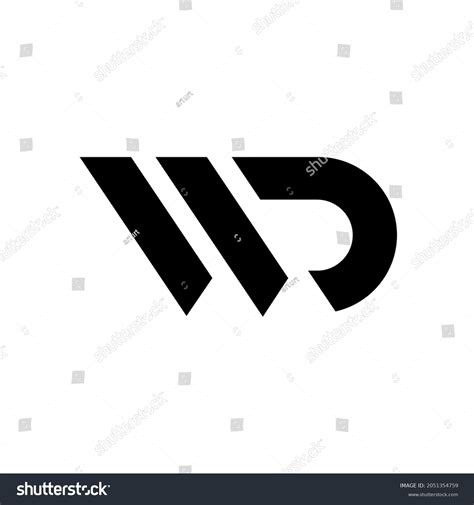 Vector Wd Logo Design Real Estate Stock Vector (Royalty Free ...