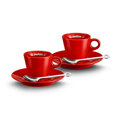 Lavazza Espresso cups and spoons – Coffee cup and spoons set | Lavazza