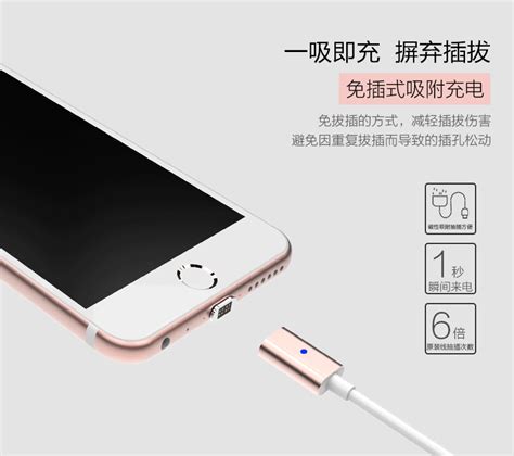 Rock ® Smart Fast Charging with Auto-Magnet Connector Apple Lightning ...