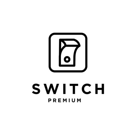 switch logo with power on off icon design 10505574 Vector Art at Vecteezy