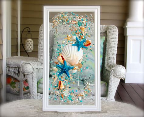 Seashell Wall Decor Bathroom - Seashells Beach Bathroom Wall Prints Nautical Wall Decor ...