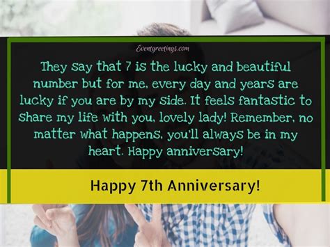 15 Awesome 7 Year Wedding Anniversary Quotes Events Greetings