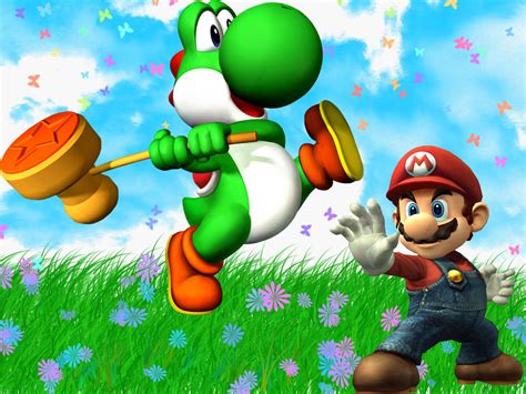 Yoshi and Mario - Yoshi Wallpaper (26662429) - Fanpop