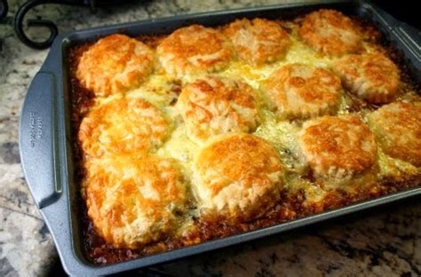 Best recipes in world: Ground Beef & Corn Casserole with Biscuits