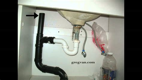 What Not To Do With Sink Drain Vent Pipe- Plumbing Nightmare - YouTube