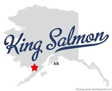 Map of King Salmon, AK, Alaska