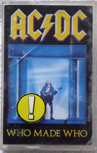 AC/DC – Who Made Who – Cassette (Album, Compilation, Stereo ...