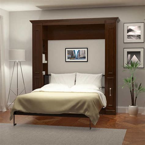 Coventry Queen Murphy Bed with Storage & Internal Shelves | Sleepworks