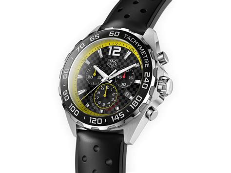 Tag Heuer Formula 1 Carbon Fiber Yellow, Rubber Strap, 43mm, CAZ101AC ...