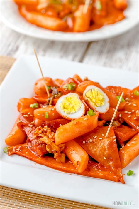 Korean Tteokbokki Recipe: Spicy and Chewy Rice Cakes