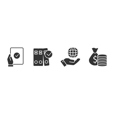 IFRS. International Financial Reporting Standards icons set . IFRS ...